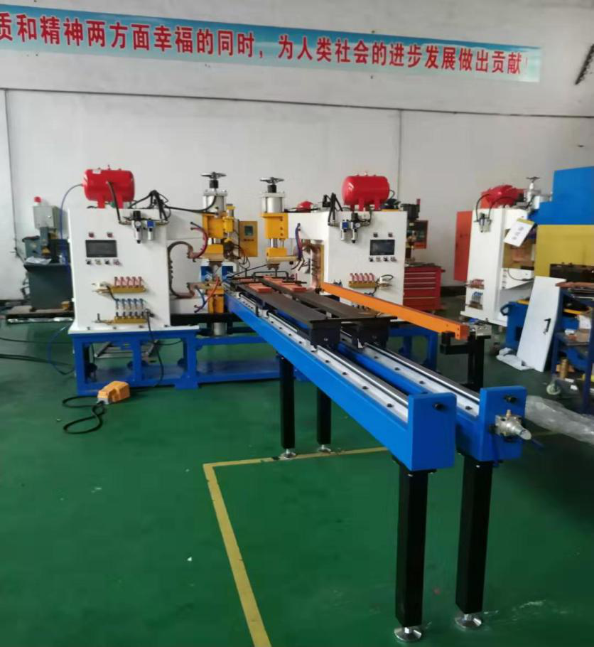 電熱毛巾架雙頭自動焊接機,暖氣片自動點焊機