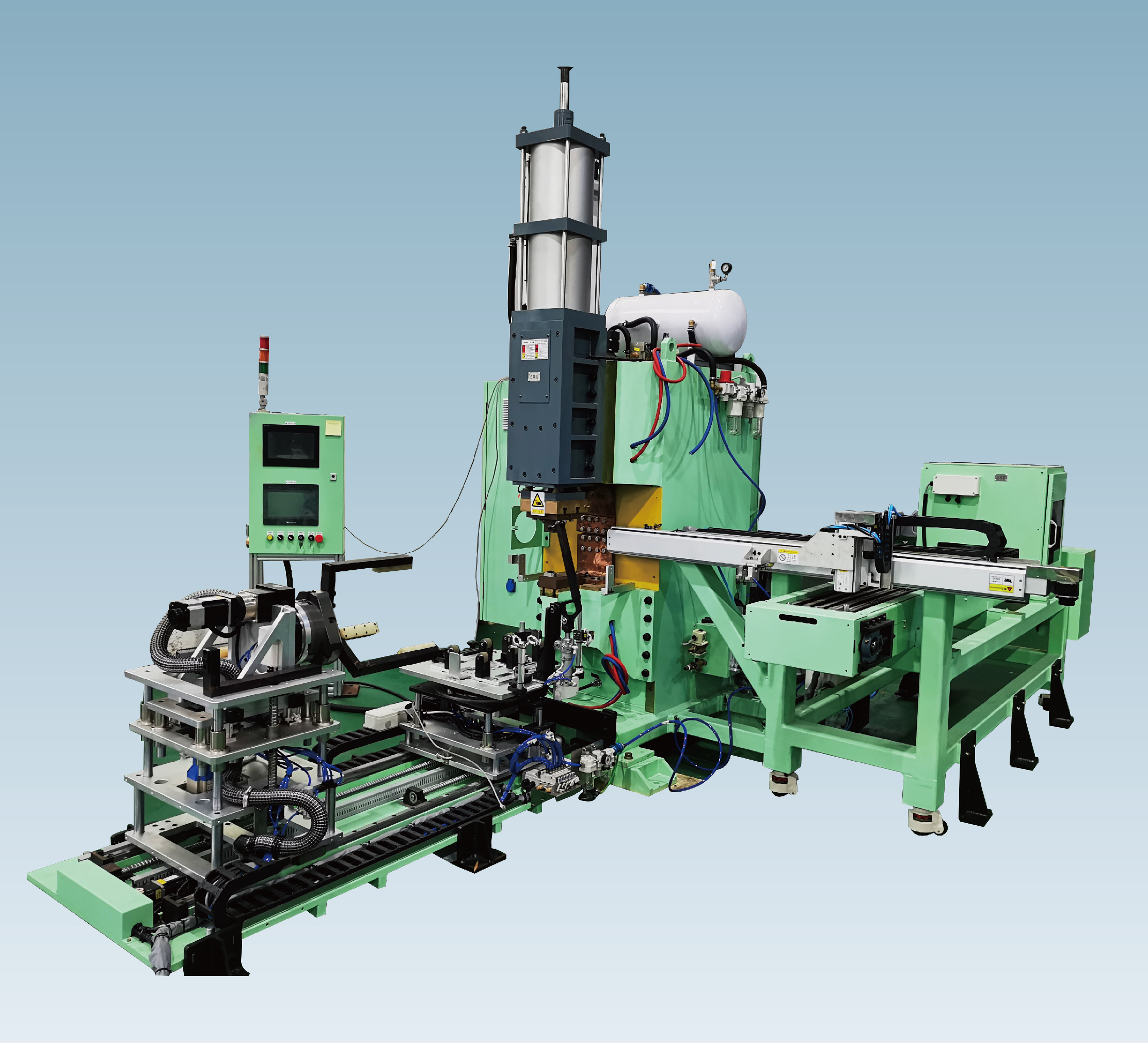 尾氣處理DPF傳感器座全自動焊接線定制項目介紹 尾氣處理DPF傳感器座全自動焊接線定制項目介紹