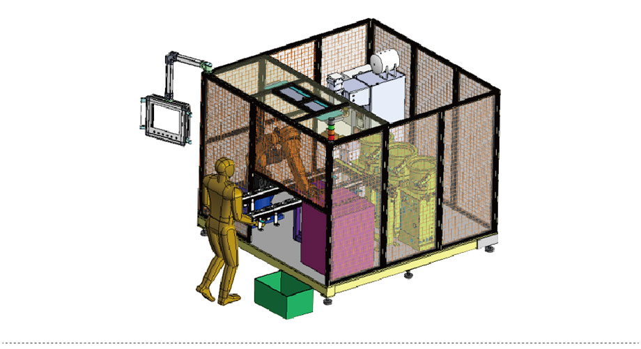 汽車配件全自動(dòng)機(jī)器人焊接系統(tǒng)